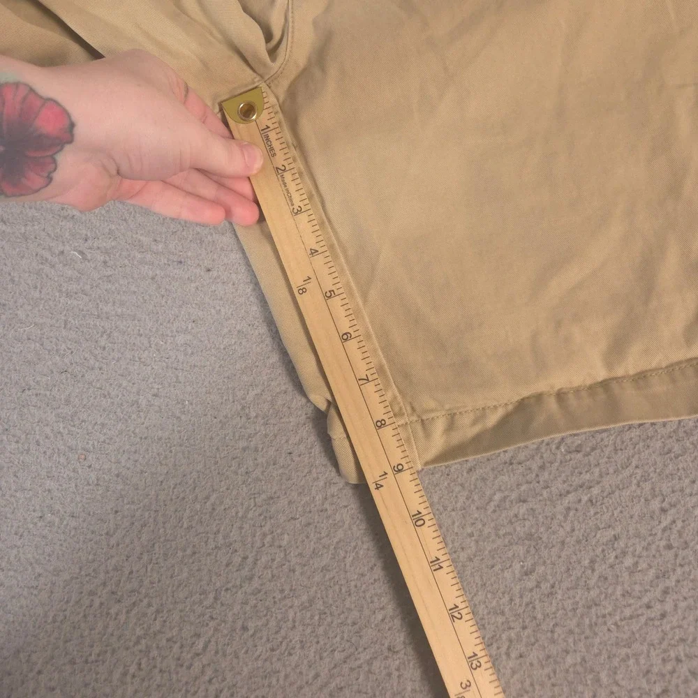Polo Ralph Lauren Shorts Mens 34 Tan Chino Cotton Twill Flat Front Khaki Pockets